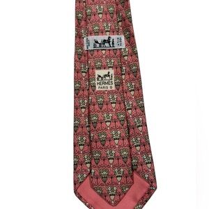 Hermès Paris Floral Bouquet Tie 100% Silk Made in France Luxury Designer Necktie